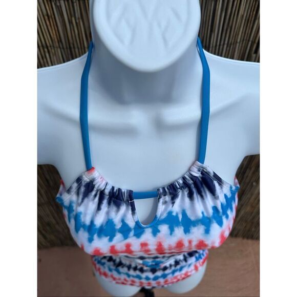 Target Art Class Blue Red White One Piece Swimsuit Girls Size S - Picture 3 of 8